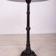 Art nouveu cast iron and marble pedestal table