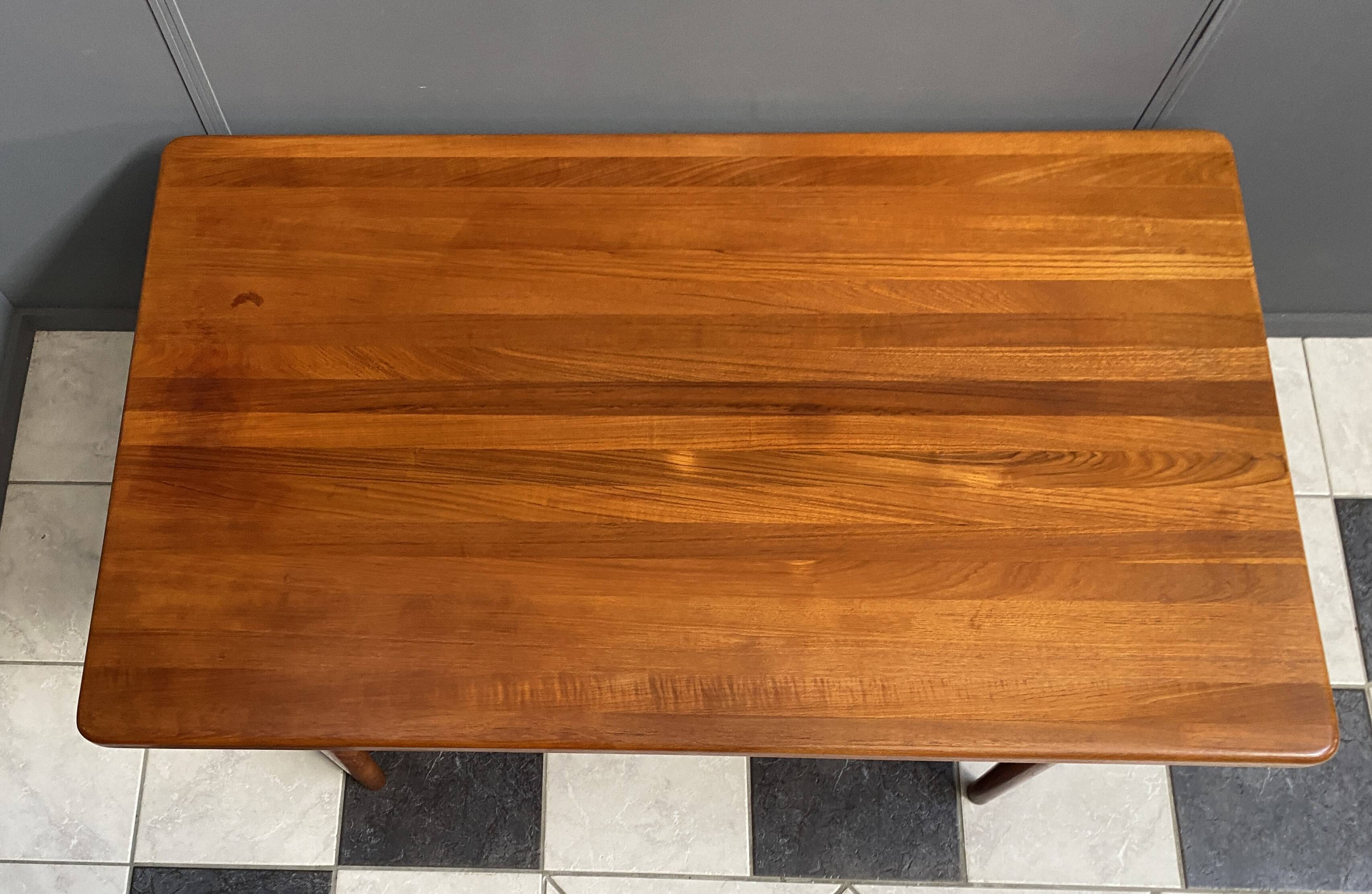 Teak rectangular coffee table by Glostrup Denmark