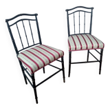 Two Napoleon III chairs (19th century)