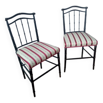 Two Napoleon III chairs (19th century)