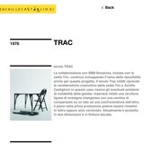 Castiglioni 'Trac' folding table for BBB, Italy, 1970s