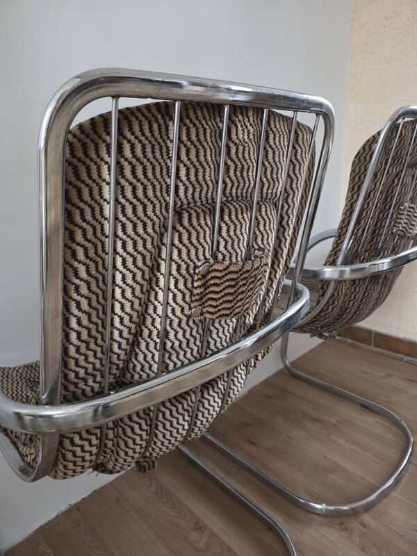 Paire de chaises Cidue, année 70