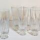 Six verres à anisette de bistrot vintages