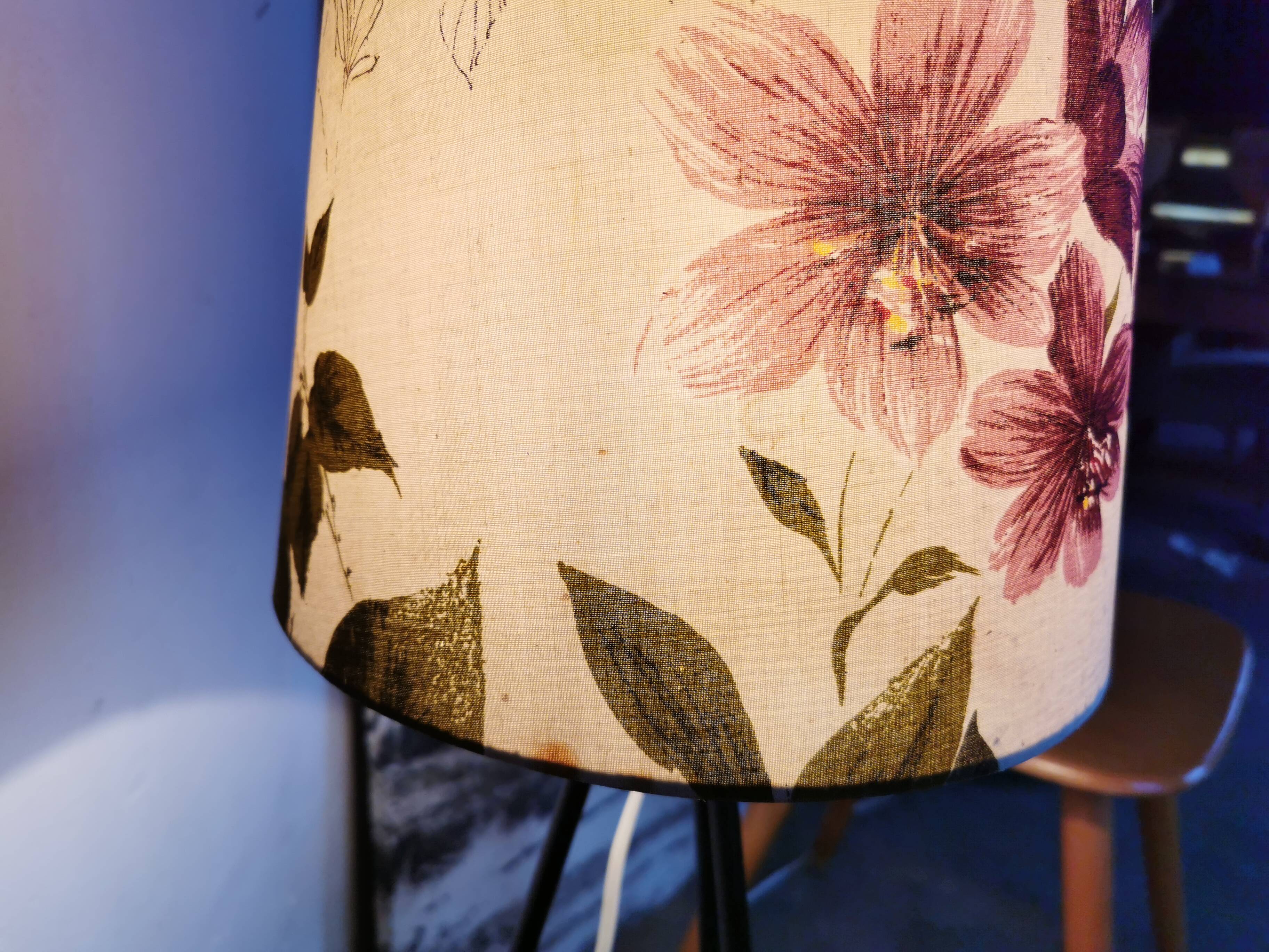 Vintage tripod floor lamp