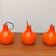 Mid-Century German Glass Pendant Lamp AH by Peill & Putzler, Set of 3
