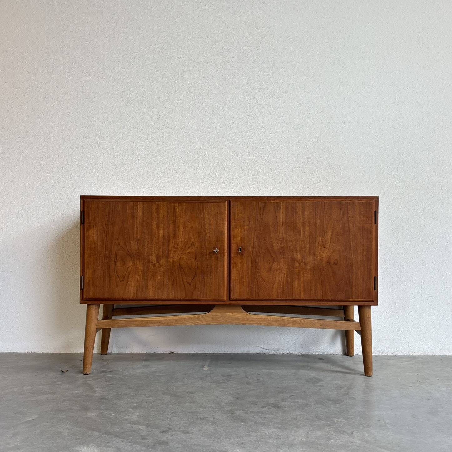 Vintage Danish sideboard teak with oak