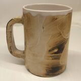 Four enameled ceramic cups Galerie Palissy in Vallauris