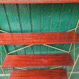LIBRARY SHELF 1960 REMOVABLE 5 LEVELS OF METAL SIDE SHELF
