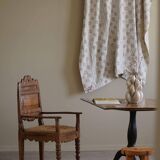Antique square table with drop leaves made of burl wood, handcrafted in Sweden, 19th century.