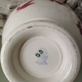 Badonviller earthenware bowl "Swallows"