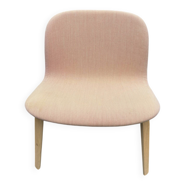 Chauffeuse Muuto Visu en tissu rose poudré — Beyit