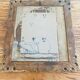 Antique gilded mirror 27x24cm