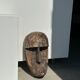 Large Timor mask in patinated wood H:50cm (1)