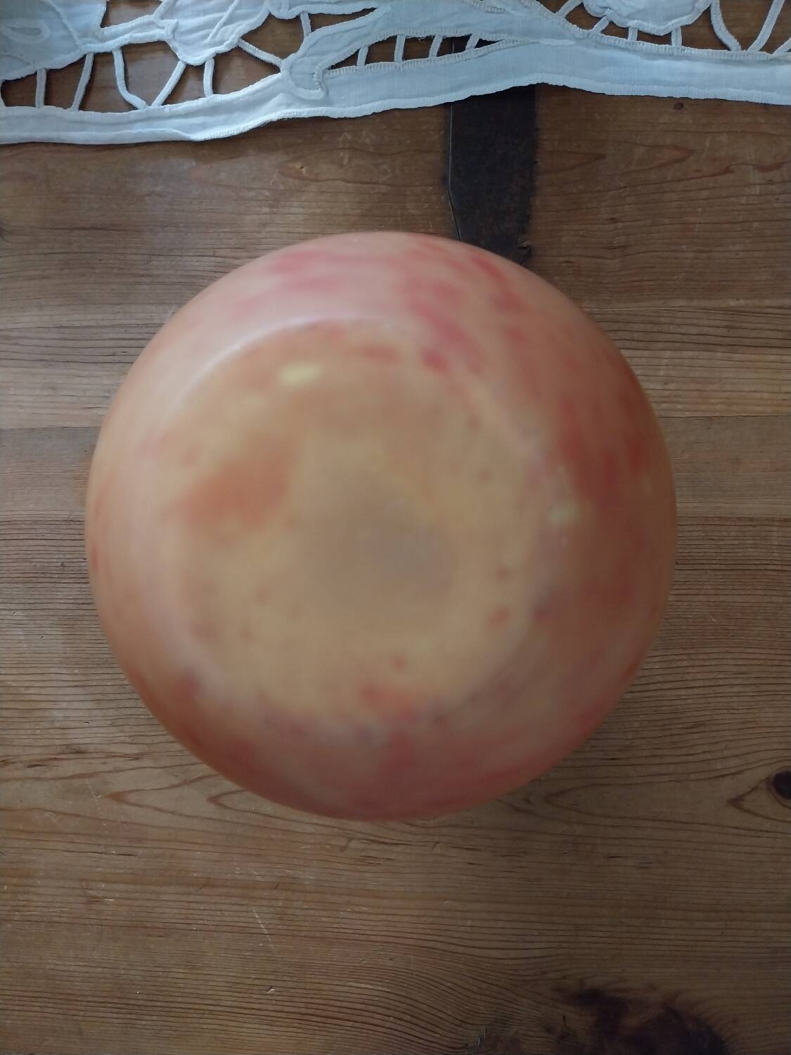 Marmorean vase in glass paste