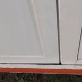 Pair of 19th-century cupboard doors and their frame (1st), woodwork
