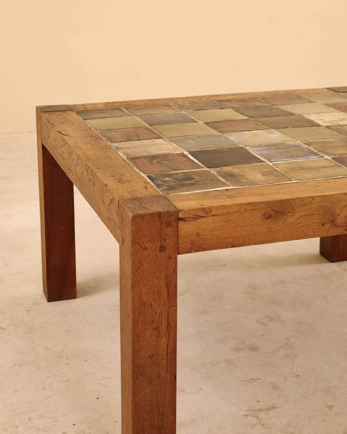 Glazed ceramic coffee table, Jean-Michel Doix, France, 1980s