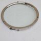 Round tray silver metal 70s