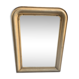 Louis Philippe mirror in wood and parinated stucco, 19th century