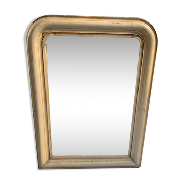 Louis Philippe mirror in wood and parinated stucco, 19th century