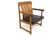 leather and oak armchair, Ferdinand Lundqvist, Sweden, 1960