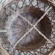 Rattan wicker glass and bottle holder basket