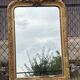 Louis-Philippe gold leaf mirror - sculpted pediment, mercury 117x76cm