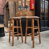 Pair of mid-20th century bar stools