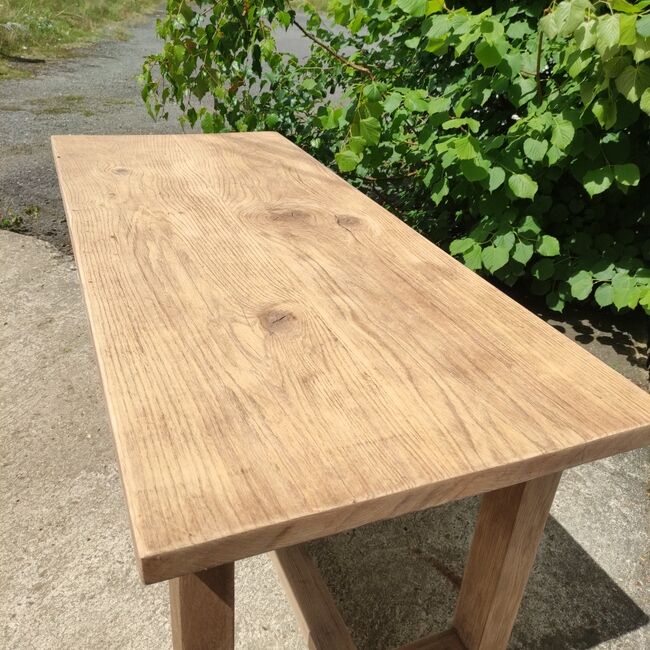 Solid oak farmhouse table