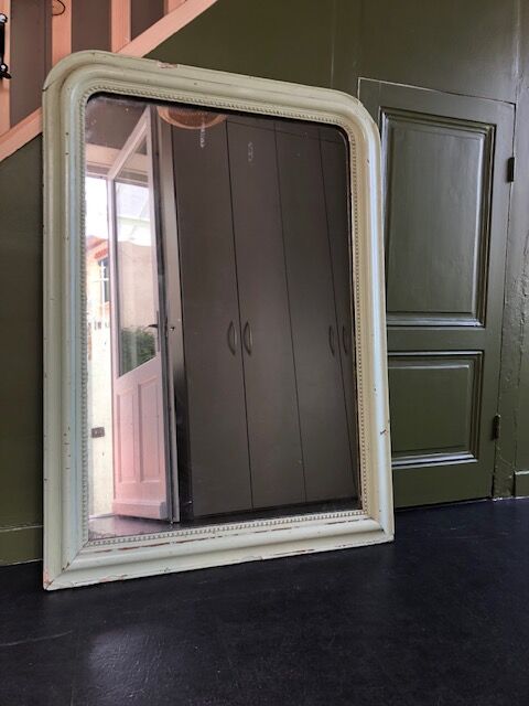 Mirror Louis Philippe patina green water