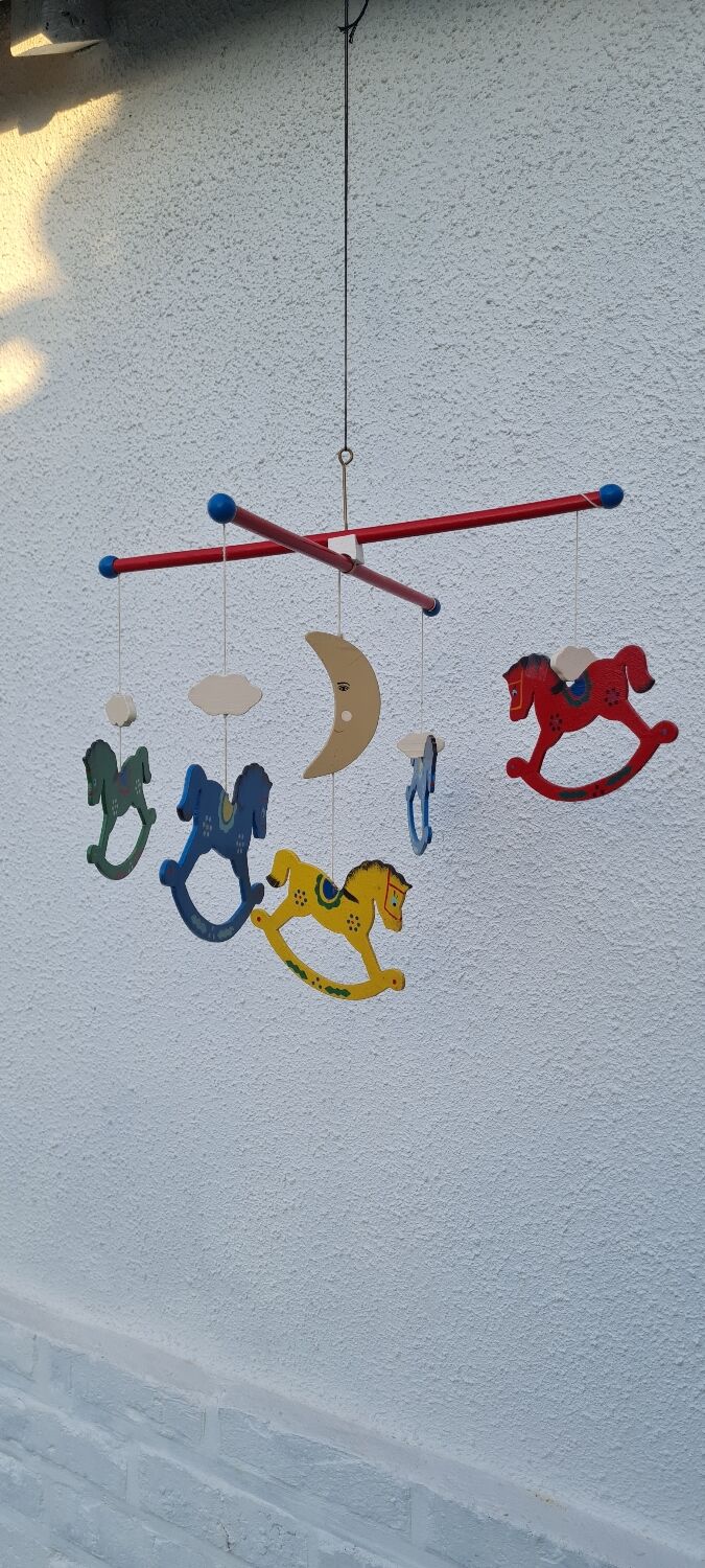 Vintage wooden mobile