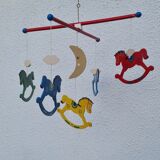 Vintage wooden mobile