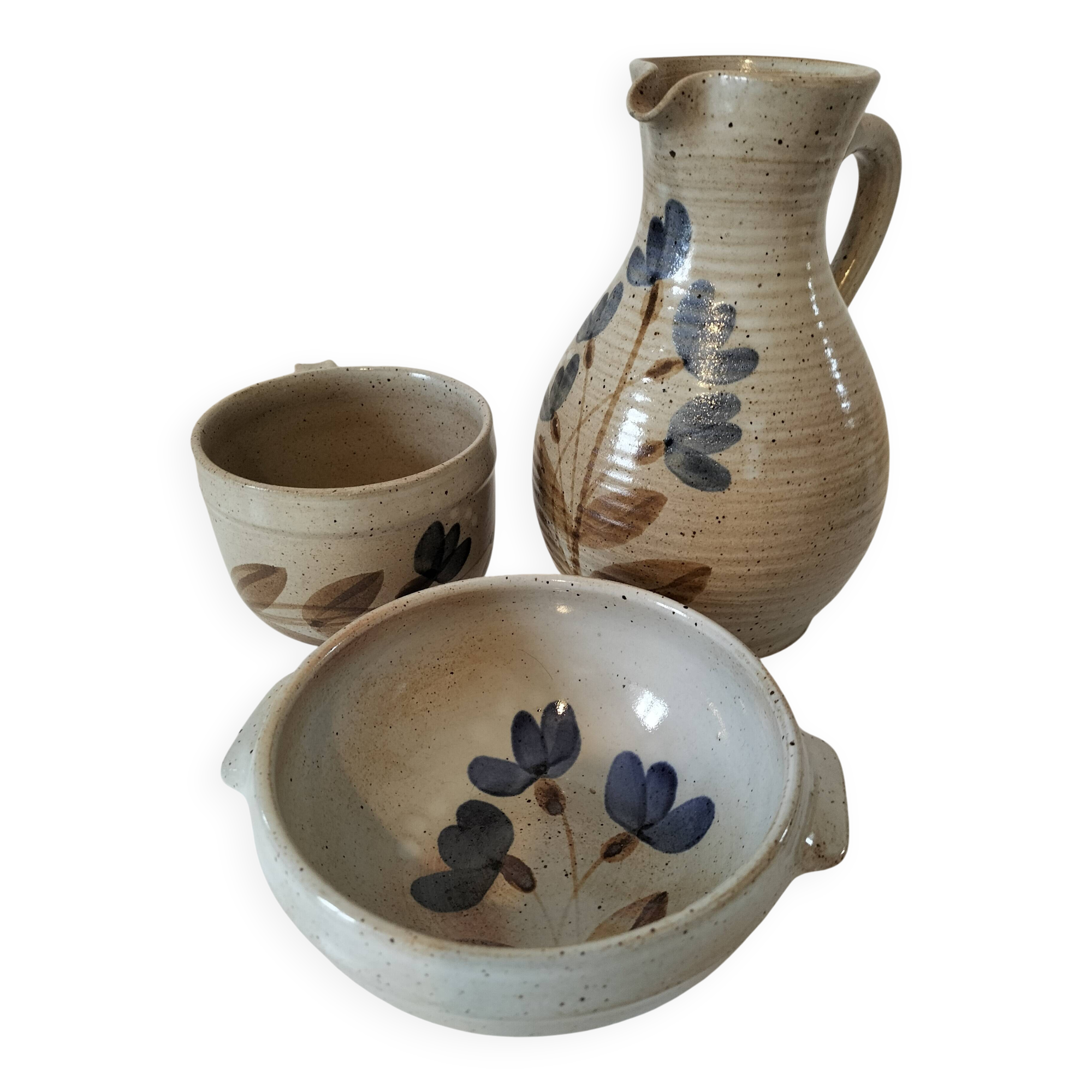 Handcrafted stoneware set — Grès du Marais France