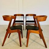 Chaises à manger vintage danoises par Kai Kristiansen pour Schou Andersens MøbelFabrik