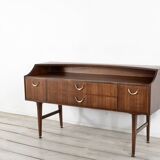 Midcentury Meredew Teak And Brass Sideboard. Vintage Modern / Danish Style / Scandinavian.