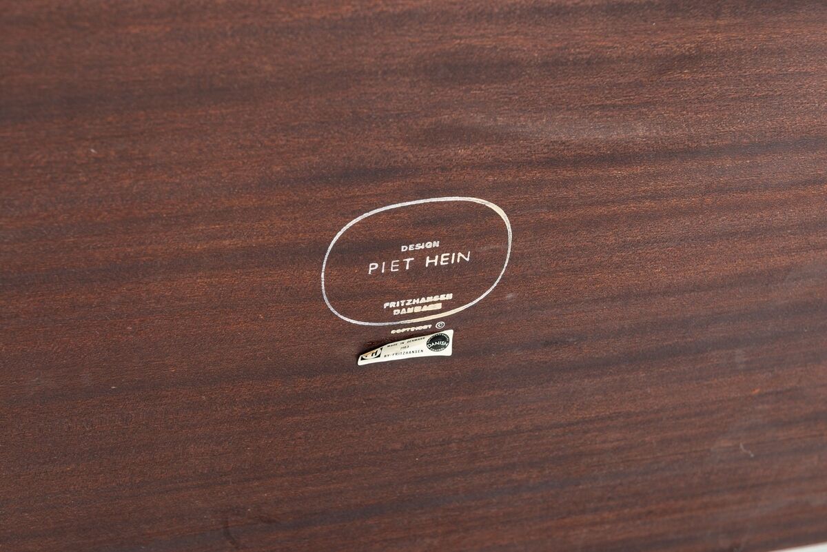 Piet Hein & Bruno Mathsson Superellipse coffee table Fritz Hansen Denmark 1968
