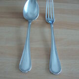 Christofle child cutlery in silver metal