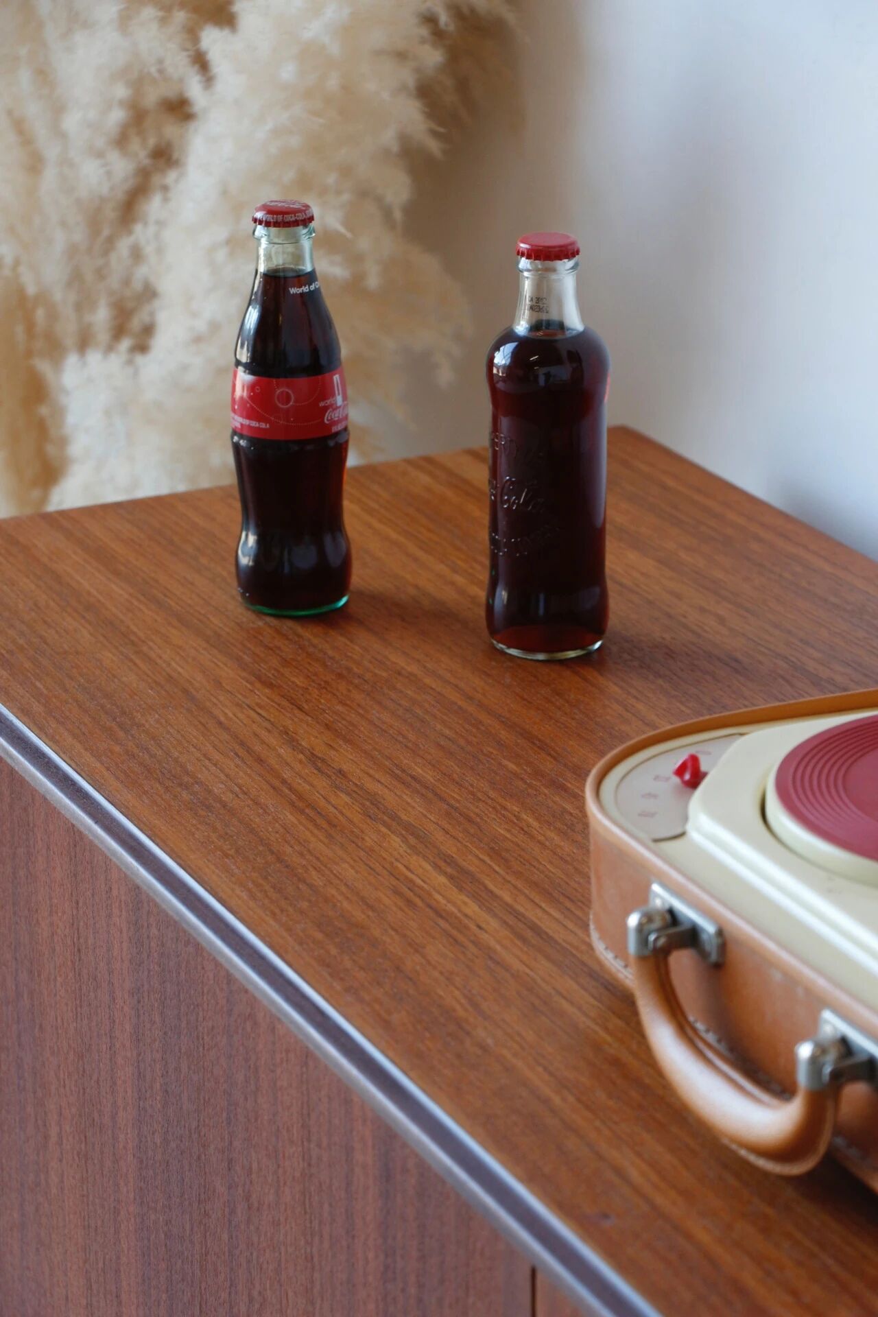 Vintage G Plan vinyl cabinet in teak (1960s)