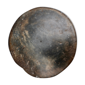 Antique round marble bread board