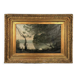 Oil on canvas early twentieth century