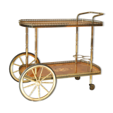 Desserte bar vintage in mahogany marquetry