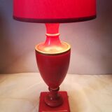 Italian-style lamp in red marble