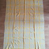 Vintage gingham tablecloth
