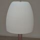 Chrome metal floor lamp opaline triplex Lidokov ex Czechoslovakia