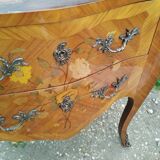 Commode ancienne style Louis XVI, plateau en marbre