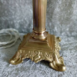 Bronze column lamp foot