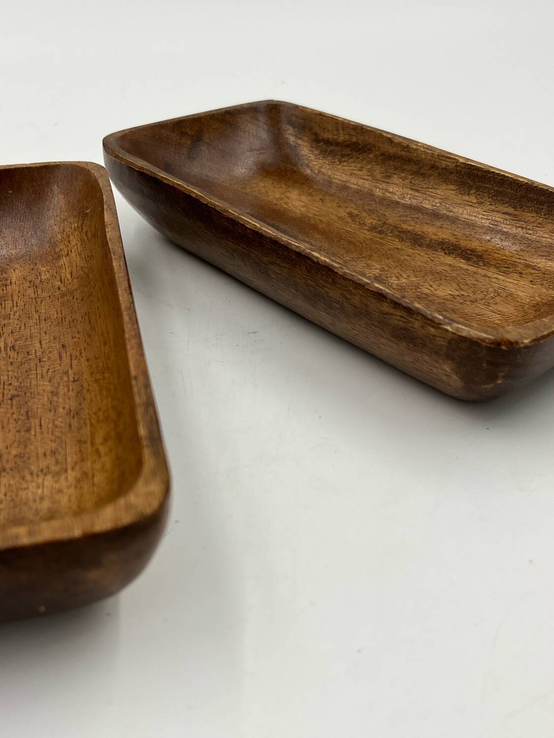 Duo of wooden aperitif dishes