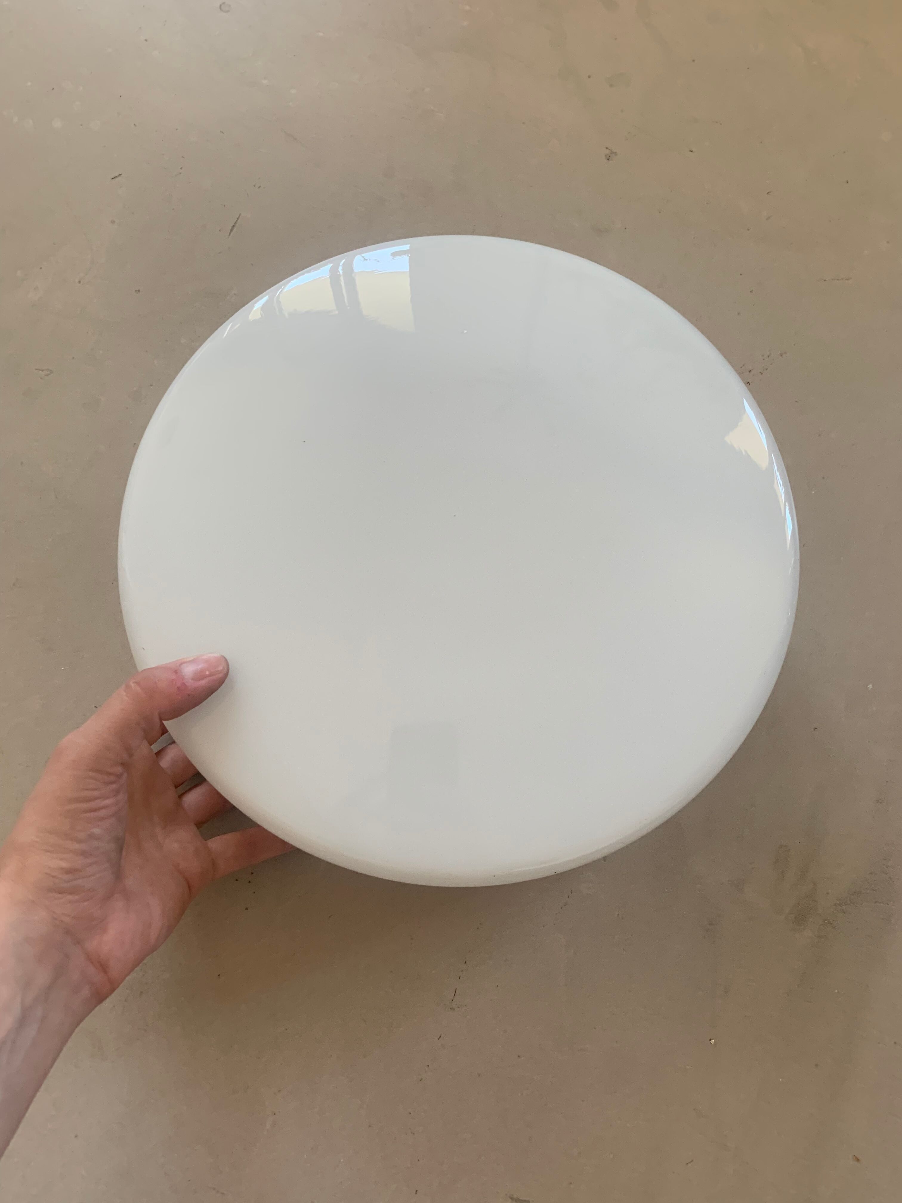 Ceiling lamp opaline D28cm