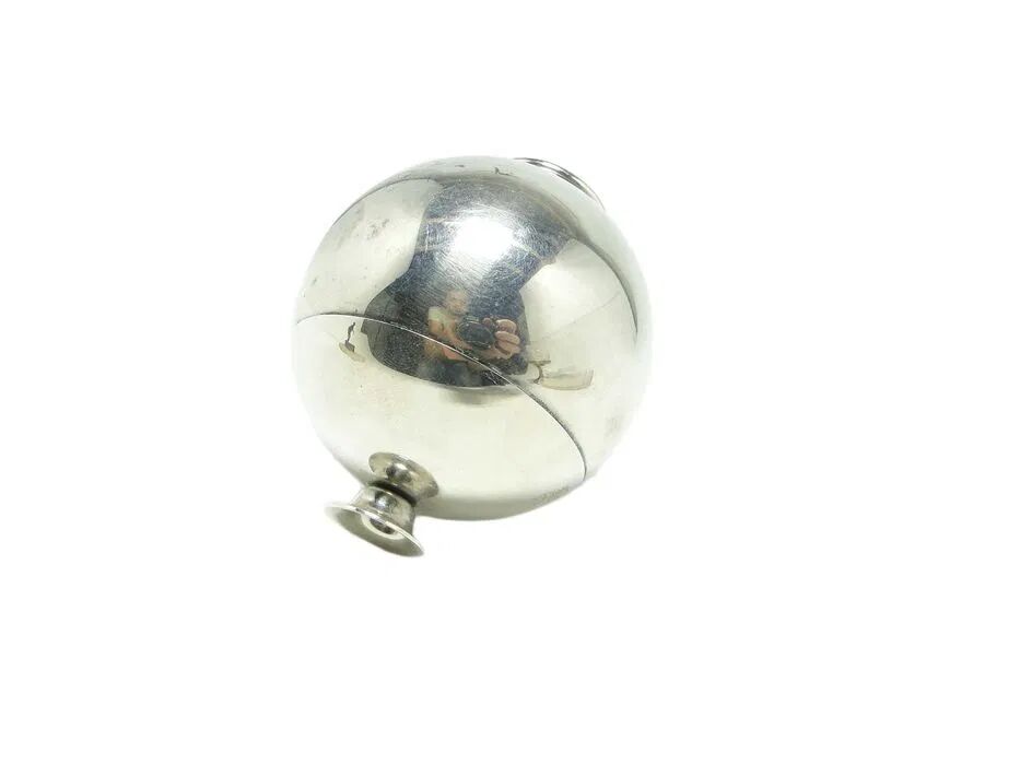 AAC Sugar Bowl mid-century modern, silver-plated brass, Poland, 1960s
