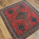 Hand-knotted afchari carpet Iran 132x143cm
