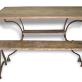 Ensemble table, banc et banquette
